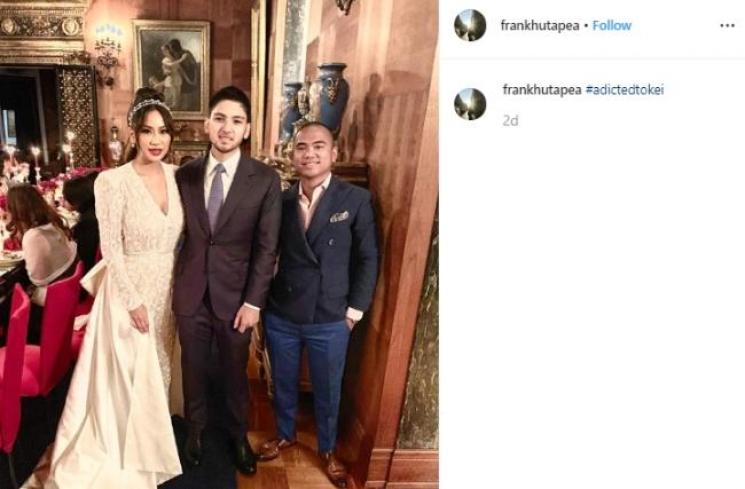 Welcome dinner pernikahan Aditya Trihatmanto dan Kezia Toemion. (Instagram/@frank.hutapea)