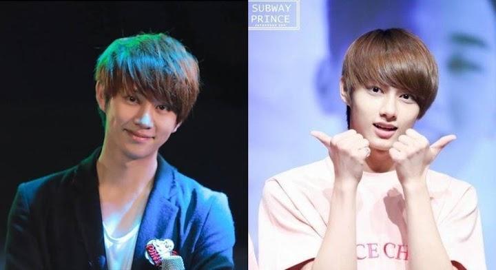 Heechul Super Junior dan Jun SEVENTEEN (Kolase Twitter)