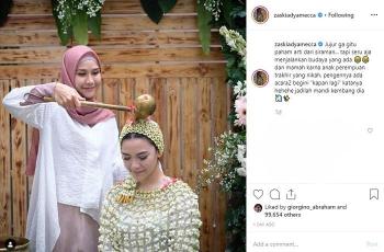 Bahagia Banget! 7 Potret Siraman Rifqa Malsyita, Adik Zaskia Mecca