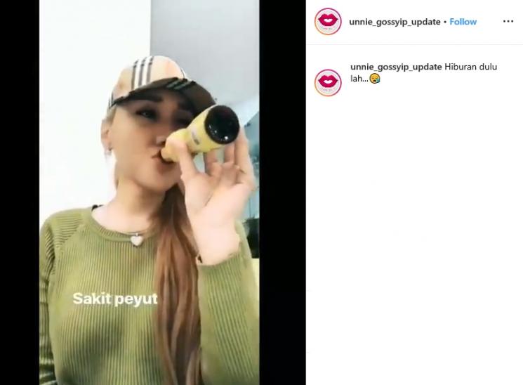 Lucinta Luna Pamer Minum Kiranti (Instagram/@unnie_gossyip_update)