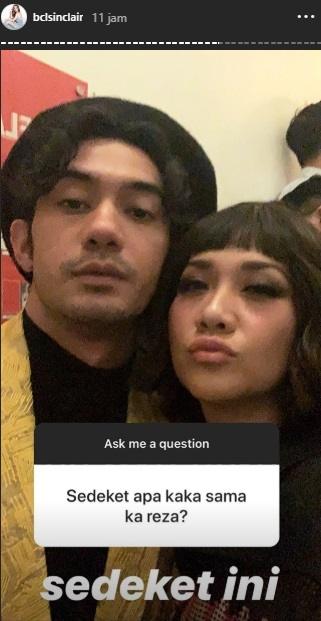 Bunga Citra Lestari dan Reza Rahadian. (Instagram/@bclsinclair)