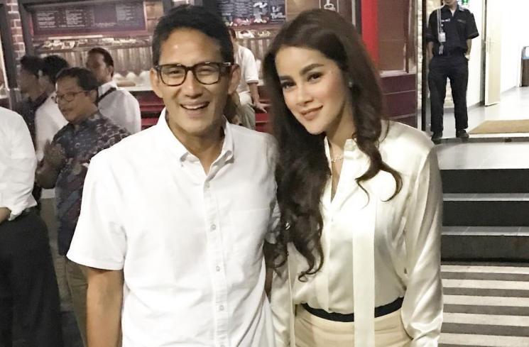 Olla Ramlan akrab dengan Sandiaga Uno. [Instagram]