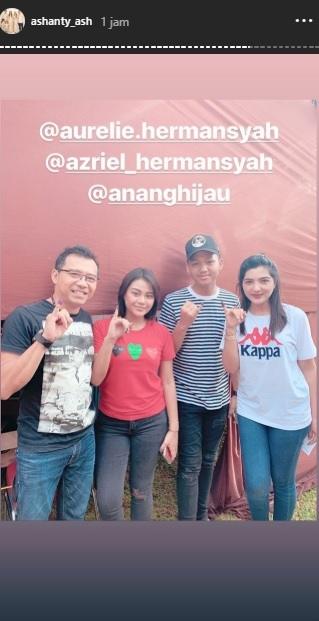 Keluarga Anang Hermansyah nyoblos. (Instagram/@ashanty_ash)