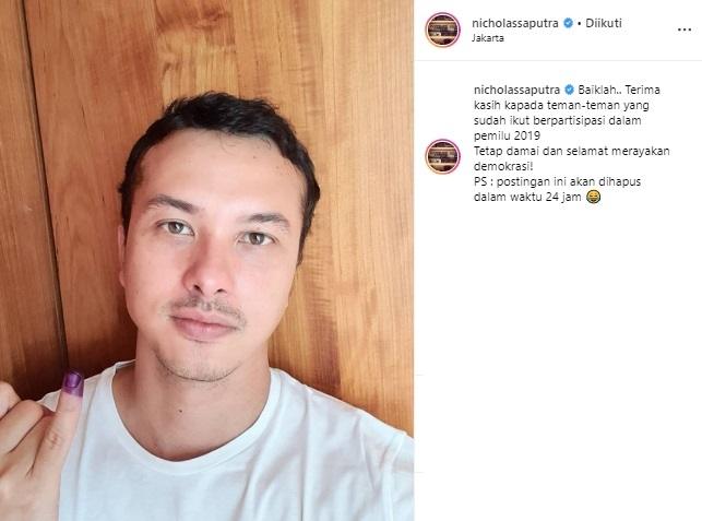 Nicholas Saputra. (Instagram/@nicholassaputra)