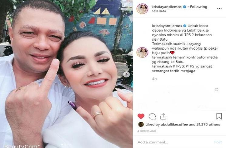 Krisdayanti (Instagram @krisdayantilemos)
