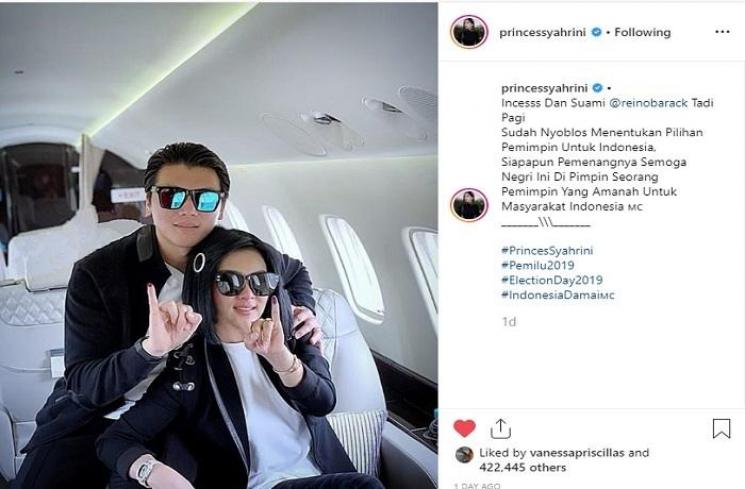 Syahrini (Instagram @princessyahrini)