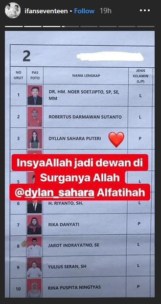 Instagram Stories Ifan Seventeen (Instagram/@ifanseventeen)