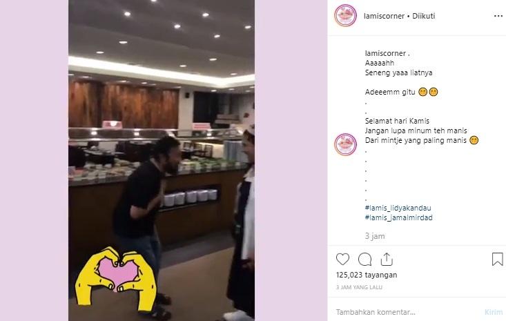 Pertemuan Jamal Mirdad dan Lydia Kandau. (Instagram/lamiscorner)