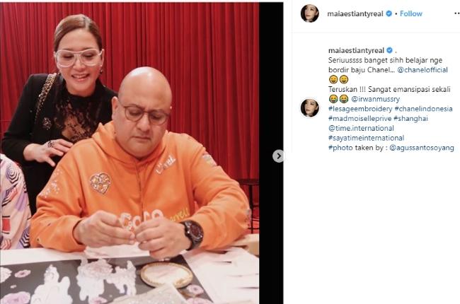 Maia Estianty dan Irwan Mussry. (Instagram/@maiaestiantyreal)