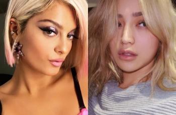 Sama-sama Pakai Topi Plastik Hits, Modis Jessica Iskandar atau Bebe Rexha?