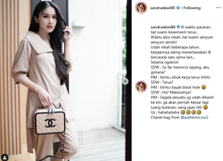 Sandra Dewi (Instagram/@sandradewi88)