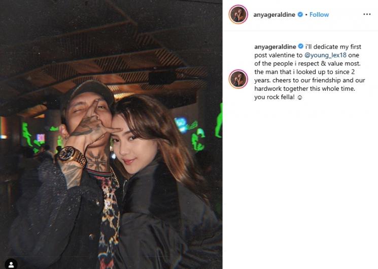 Young Lex dan Anya Geraldine (Instagram/@anyageraldine)