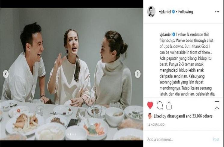 Daniel Mananta reuni dengan VJ MTV (Instagram @vjdaniel)