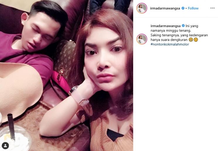 Irma Darmawangsa dan Irfan Sbaztian (Instagram/@irmadarmawangsa)