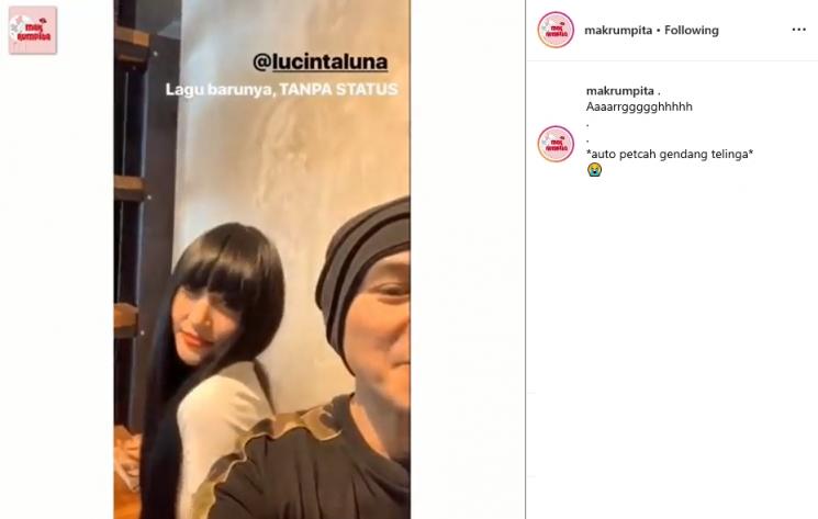 Lucinta Luna dan Anji (Instagram/@makrumpita)