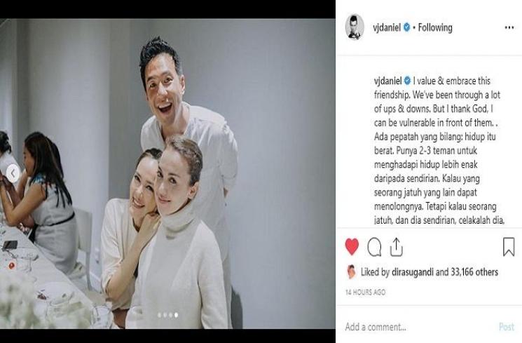 Daniel Mananta reuni dengan VJ MTV (Instagram @vjdaniel)