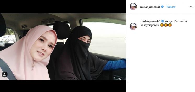 Mulan Jameela dan Umi Pipik (Instagram/@mulanjameela1)