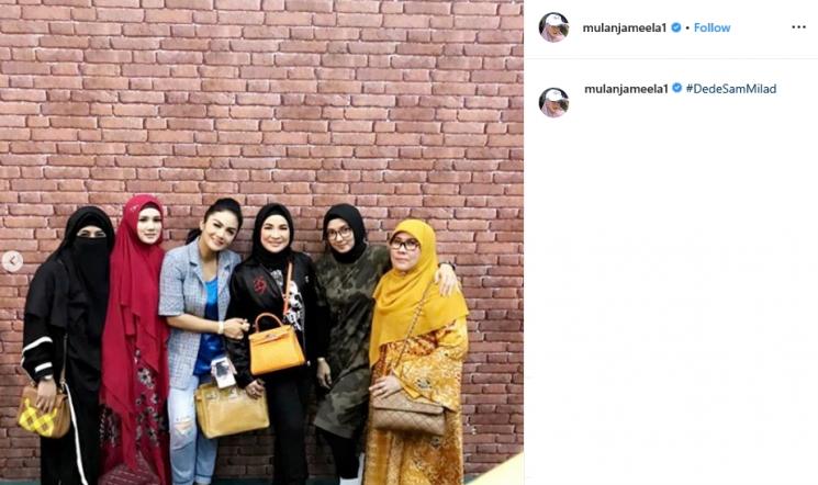 Mulan Jameela dan Umi Pipik (Instagram/@mulanjameela1)