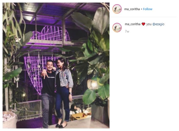 Eza Gionino dan Meiza Aulia. (Instagram/@ma_coritha)