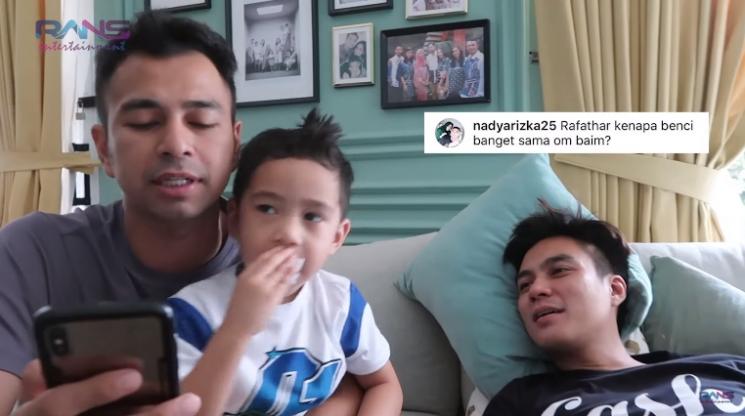 Rafathar ungkap kenapa kesal dengan Baim Wong. (Youtube/@RANSEntertainment)