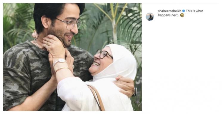 Shaheer Sheikh dan Ibundanya. (Instagram/@shaheernsheikh)