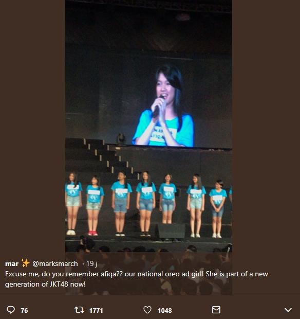 Afiqah Artis Iklan Biskuit (Twitter/@marksmarch)