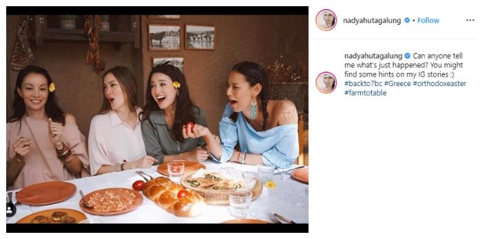 5 artis cantik tanah air ke Yunani. (Instagram/@nadyahutagalung)