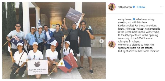 5 artis cantik tanah air ke Yunani. (Instagram/@cathysharon)