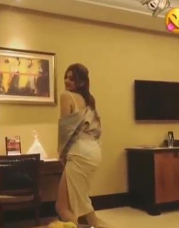 Hilda Vitria twerking. [capture Instagram]