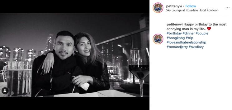 Roy Ricardo dan Kekasihnya (Instagram/@petitenyvi)