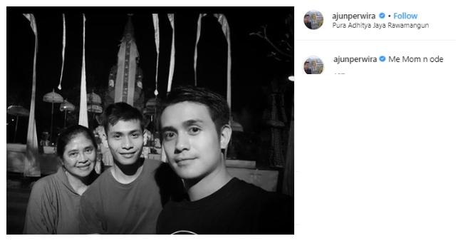 Ajun Perwira dan Ibunda. (Instagram/@ajunperwira)