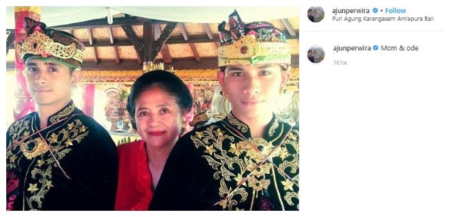 Ajun Perwira dan Ibunda. (Instagram/@ajunperwira)