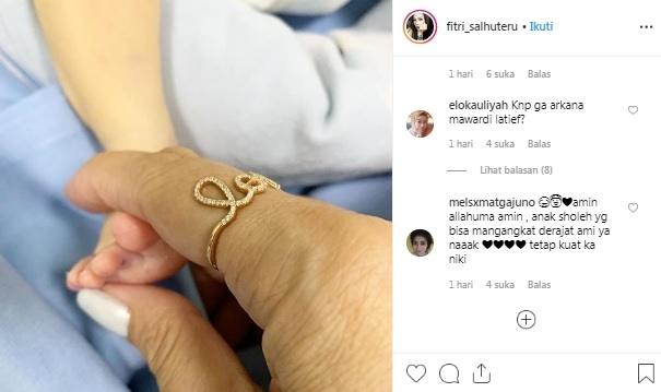 Manajer bocorkan nama bayi Nikita Mirzani. [Instagram]