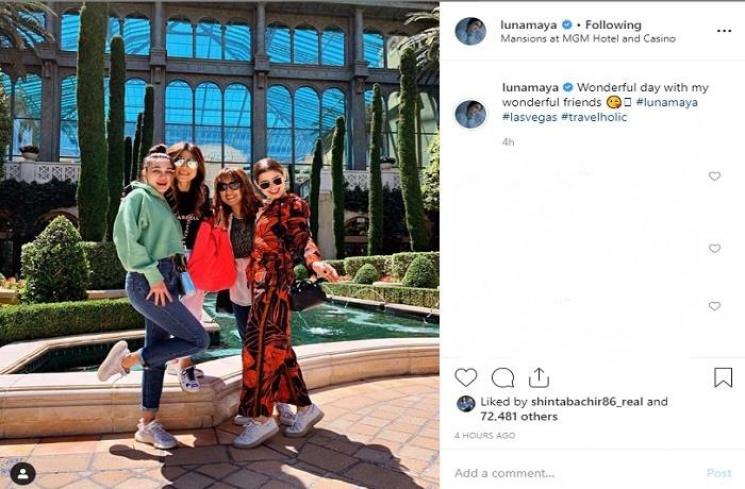 Luna Maya dan teman-temannya (Instagram @lunamaya)