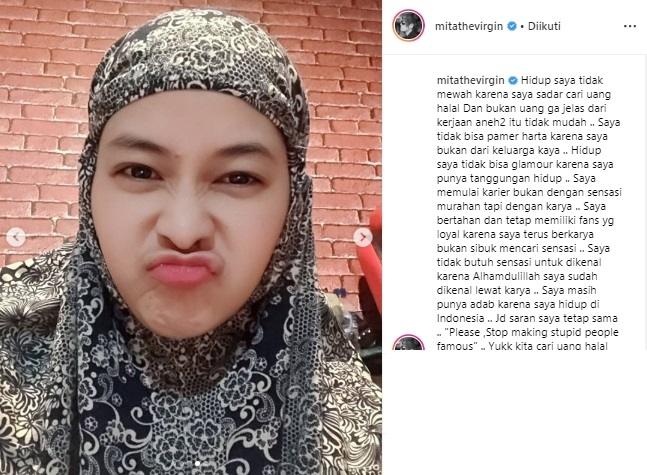 Mita The Virgin. (Instagram/@mitathevirgin)