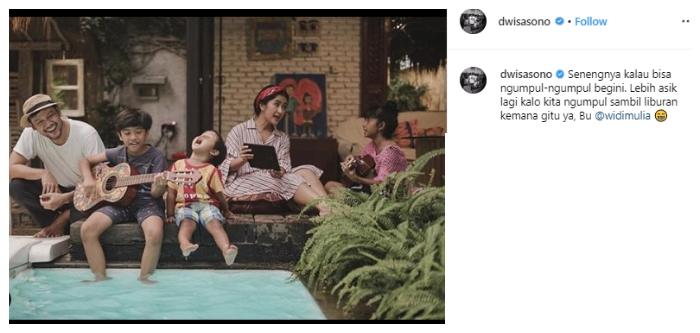 Keluarga Dwi Sasono dan Widi Mulia. (Instagram/@dwisasono)
