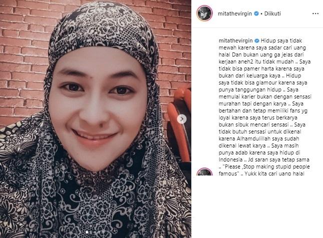 Mita The Virgin. (Instagram/@mitathevirgin)