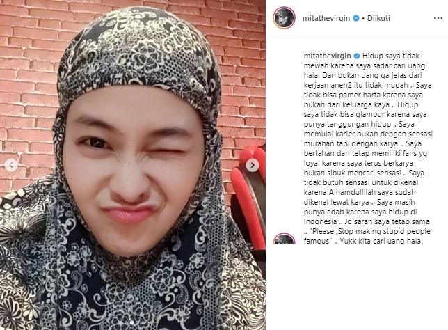 Mita The Virgin. (Instagram/@mitathevirgin)
