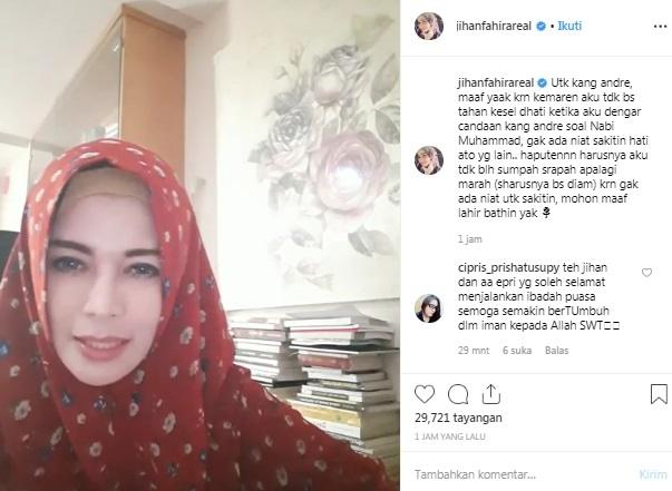 Jihan Fahira Minta Maaf Ke Andre Taulany Kita Kawan Lama Matamata Com
