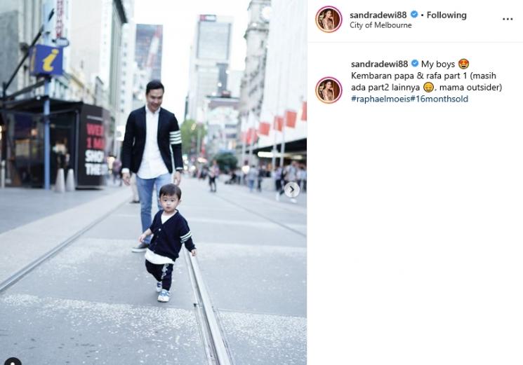 Harvey Moeis dan Raphael (Instagram/@sandradewi88)