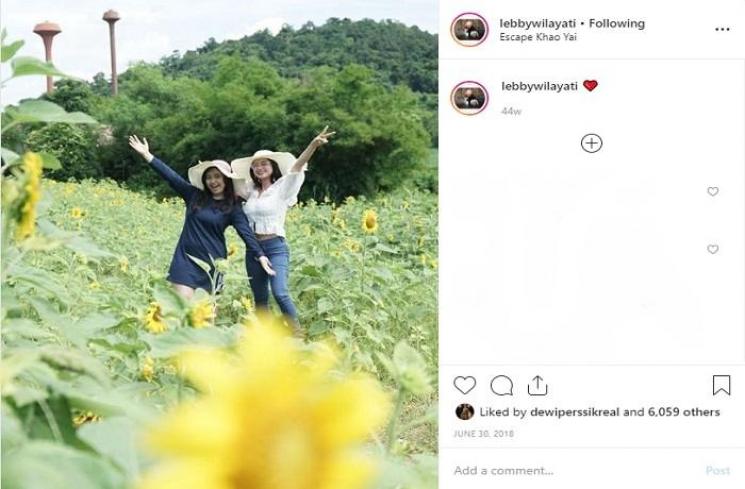 Kebersamaan Dewi Perssik dengan Lebby Wilayati (Instagram @lebbywilayati)