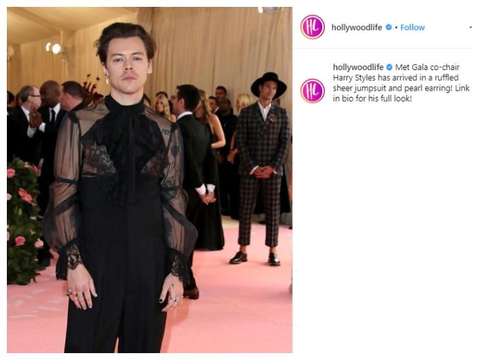 Harry Styles. (Instagram/@hollywoodlife)