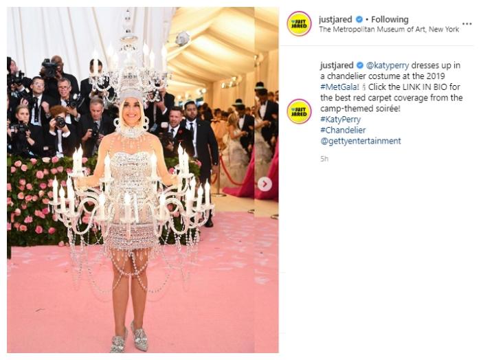 Katy Perry. (Instagram/@justjared)