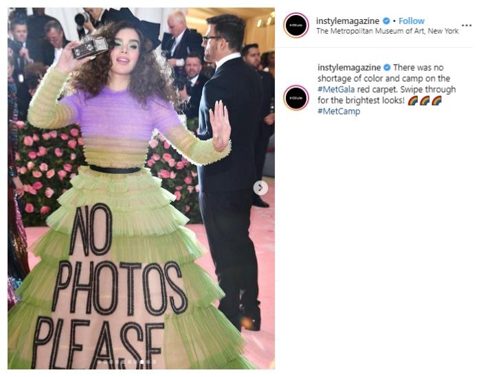 Hailee Steinfeld. (Instagram/@instylemagazine)
