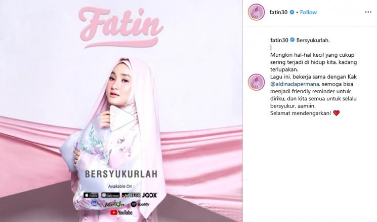 Fatin Shidqia Lubis (Instagram/@fatin30)
