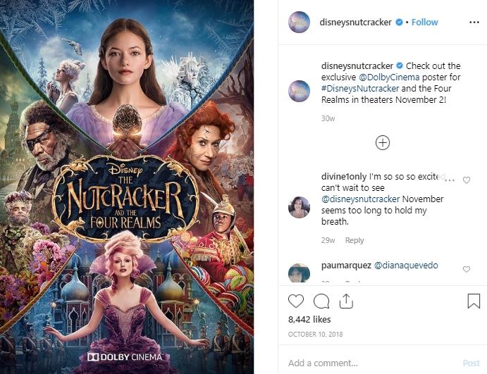 The Nutracker and The Four Realms. (Instagram/@disneynutracker)