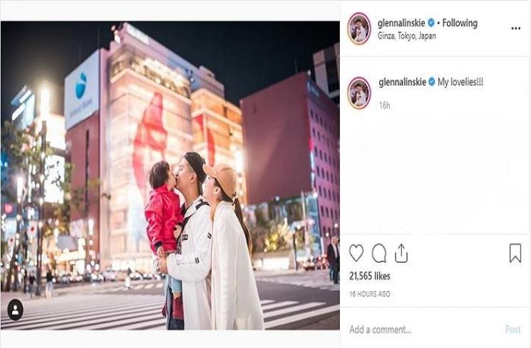 Chelsea Olivia dan keluarga (Instagram @glennalinskie)