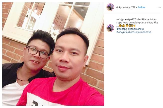 Andika Eks Kangen Band dan Vicky Prasetyo. (Instagram/@vickyprasetyo777)