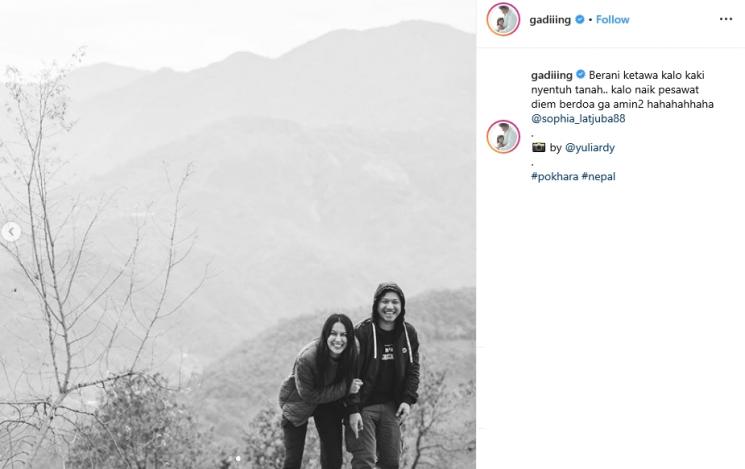 Gading Marten dan Sophia Latjuba (Instagram/@gadiiing)