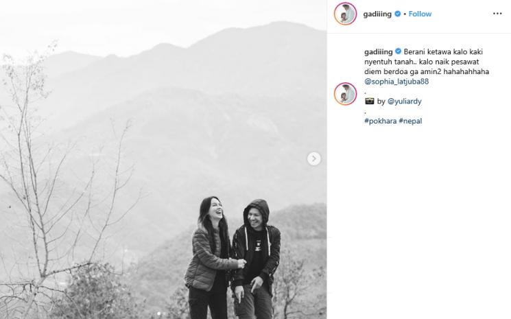 Gading Marten dan Sophia Latjuba (Instagram/@gadiiing)